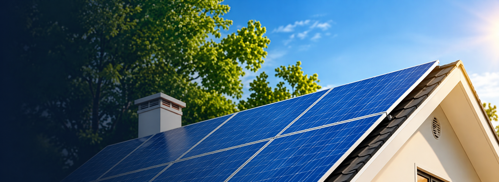 Residential rooftop with solar panels installed under the PM Surya Ghar scheme