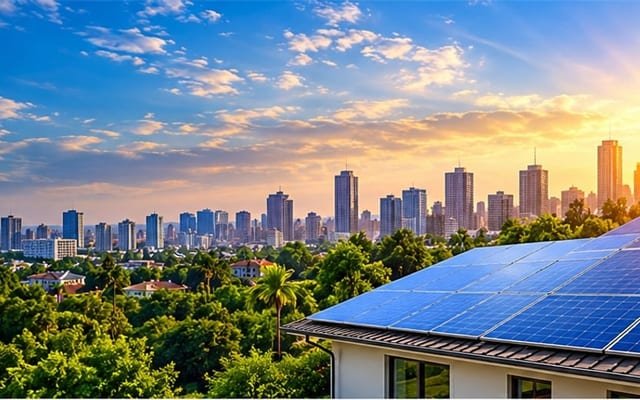 Rooftop solar installation